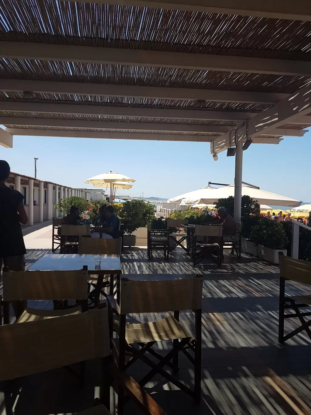 Tablo in spiaggia