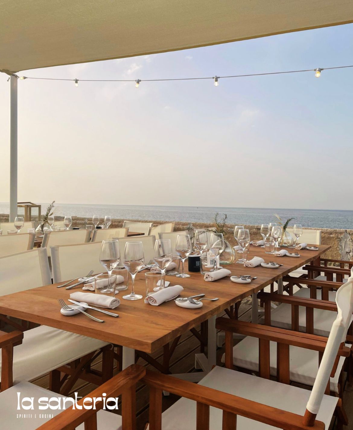 Tablo in spiaggia